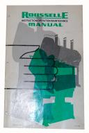 Rousselle-Rousselle Punch Press Straight Side, Instructions & Parts Manual-General-01